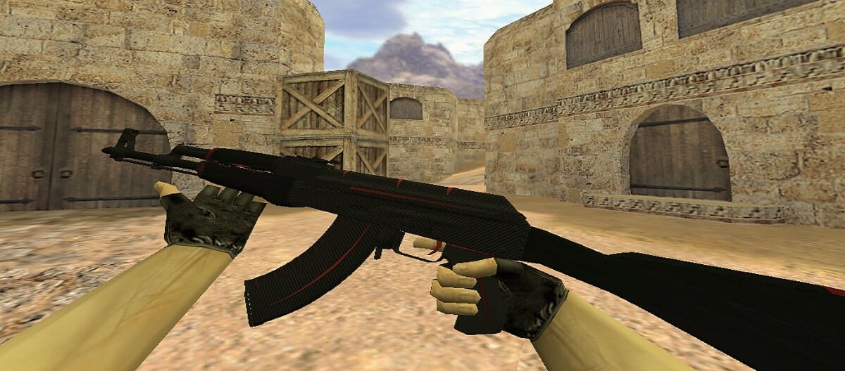 Download CS GO AK-47 In Red Horus Wallpaper